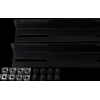 Rockstable 19 calhas de suporte L para 1200 mm de profundidade - conjunto de calhas para rack - preto - aço - 48,3 cm (19 polegadas) - 35 mm - 950 mm