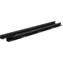Rockstable 19 calhas de suporte L para 1200 mm de profundidade - conjunto de calhas para rack - preto - aço - 48,3 cm (19 polegadas) - 35 mm - 950 mm