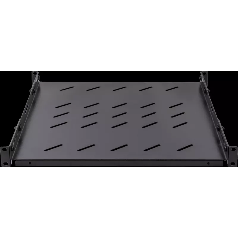 Rockstable RS19-SFH78 Prateleira para cargas pesadas de 19 polegadas 1U, aço SPCC, Preto