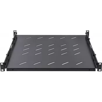 Rockstable RS19-SFH78 prateleira de carga pesada 1U 19 polegadas, aço SPCC, preto