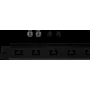 Painel de gestão de cabos Rockstable 1U 19 polegadas - preto - aço SPCC - 485 mm
