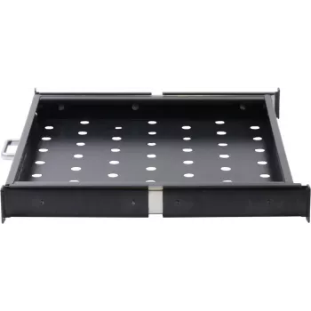 Rockstable Prateleira extensível 1U 19 polegadas - Prateleira - Aço SPCC - Preto - 1 unid. - 3,45 kg (RS19-UH66)