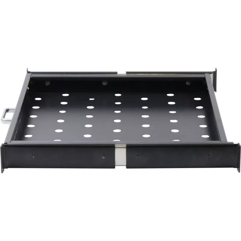 Rockstable Prateleira extensível 1U 19 polegadas - Prateleira - Aço SPCC - Preto - 1 unid. - 3,45 kg (RS19-UH66)