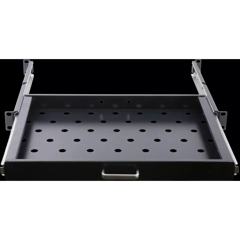 Rockstable Prateleira extensível 1U 19 polegadas - Prateleira - Aço SPCC - Preto - 1 unid. - 3,45 kg (RS19-UH66)