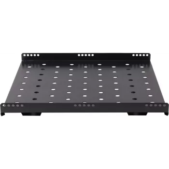 Prateleira fixa Rockstable 1U 19 polegadas heavy-duty para rack - aço SPCC - preto - 1 unidade - 3,2 kg (RS19-SFH68)
