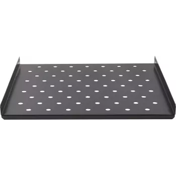 Prateleira fixa Rockstable 1U 19 polegadas heavy-duty para rack - aço SPCC - preto - 1 unidade - 3,2 kg (RS19-SFH68)