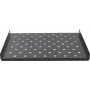Prateleira fixa Rockstable 1U 19 polegadas heavy-duty para rack - aço SPCC - preto - 1 unidade - 3,2 kg (RS19-SFH68)