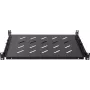 Rockstable 1U 19 polegadas Prateleira Heavy Duty - Prateleira de rack fixa - Aço laminado a frio SPCC - Preto - Capacidade de carga 50 kg - 760 mm de profundidade (RS19-SFH76)