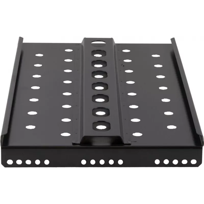 Rockstable Prateleira para rack 1U 19 polegadas Heavy Duty - prateleira fixa - aço SPCC - preto - capacidade de carga 50 kg - 482 x 660 x 44 mm (RS19-SFH66)