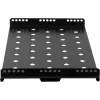 Rockstable Prateleira para rack 1U 19 polegadas Heavy Duty - prateleira fixa - aço SPCC - preto - capacidade de carga 50 kg - 482 x 660 x 44 mm (RS19-SFH66)