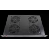 Rockstable Elemento de ventilação 1U de 19 polegadas - Ventoinha - Ventoinha integrada - 440 m³/h - Aço - Preto - 1 peça (RS19-FT1U4)