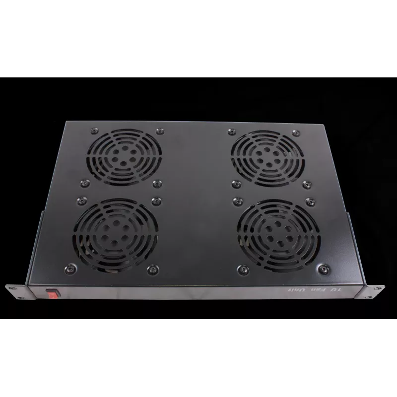 Rockstable Elemento de ventilação 1U de 19 polegadas - Ventoinha - Ventoinha integrada - 440 m³/h - Aço - Preto - 1 peça (RS19-FT1U4)
