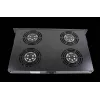 Rockstable Elemento de ventilação 1U de 19 polegadas - Ventoinha - Ventoinha integrada - 440 m³/h - Aço - Preto - 1 peça (RS19-FT1U4)