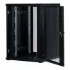 Rockstable Armário de servidor 22U 19 polegadas com porta de grelha - Armário de pé - 22U - 800 kg de capacidade de carga - porta com fecho - calhas de montagem - pés ajustáveis (RS19-8822PP)