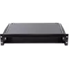 Rockstable Unidade de gaveta para rack 2U 19 polegadas - aço de alta resistência - preto - aço laminado a frio SPCC - gaveta deslizante - 6,92 kg (RS19-TH02)