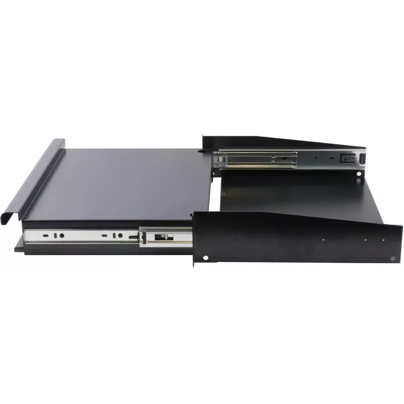 Rockstable Unidade de gaveta para rack 2U 19 polegadas - aço de alta resistência - preto - aço laminado a frio SPCC - gaveta deslizante - 6,92 kg (RS19-TH02)