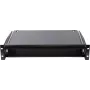 Rockstable Unidade de gaveta para rack 2U 19 polegadas - aço de alta resistência - preto - aço laminado a frio SPCC - gaveta deslizante - 6,92 kg (RS19-TH02)