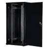 Rockstable Armário de servidor 32U 19 polegadas com porta de vidro - Armário de pé - 32U - 800 kg - porta com fecho - calhas de montagem - pés ajustáveis (RS19-8032)