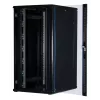 Rockstable Armário de servidor 32U 19 polegadas com porta de vidro - Armário de pé - 32U - 800 kg - porta com fecho - calhas de montagem - pés ajustáveis (RS19-8032)