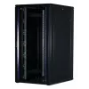 Rockstable Armário de servidor 32U 19 polegadas com porta de vidro - Armário de pé - 32U - 800 kg - porta com fecho - calhas de montagem - pés ajustáveis (RS19-8032)