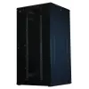 Armário de servidor Rockstable 32U 19 polegadas com portas de malha - Armário de chão - Capacidade de carga 800 kg - Bloqueável - Calhas de montagem - Pés ajustáveis (RS19-8832PP)