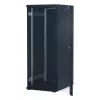 Rockstable Armário de rack de servidor 32U 19 polegadas com porta de vidro - estrutura autónoma - 32U - 800 kg - fecho com chave - calhas de montagem - pés ajustáveis (RS19-6832)
