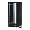 Rockstable Armário de servidor 32U 19 polegadas com portas de malha - Estrutura autónoma - 32U - 800 kg - fecho - calhas de montagem - pés ajustáveis (RS19-6832PP)