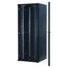 Armário de servidor Rockstable 42U 19 polegadas com porta de vidro - Armário de chão - 42U - 800 kg - Fechadura com chave - Calhas de montagem - Pés ajustáveis (RS19-8842)