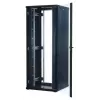 Armário de servidor Rockstable 42U 19 polegadas com porta de vidro - Armário de chão - 42U - 800 kg - Fechadura com chave - Calhas de montagem - Pés ajustáveis (RS19-8842)