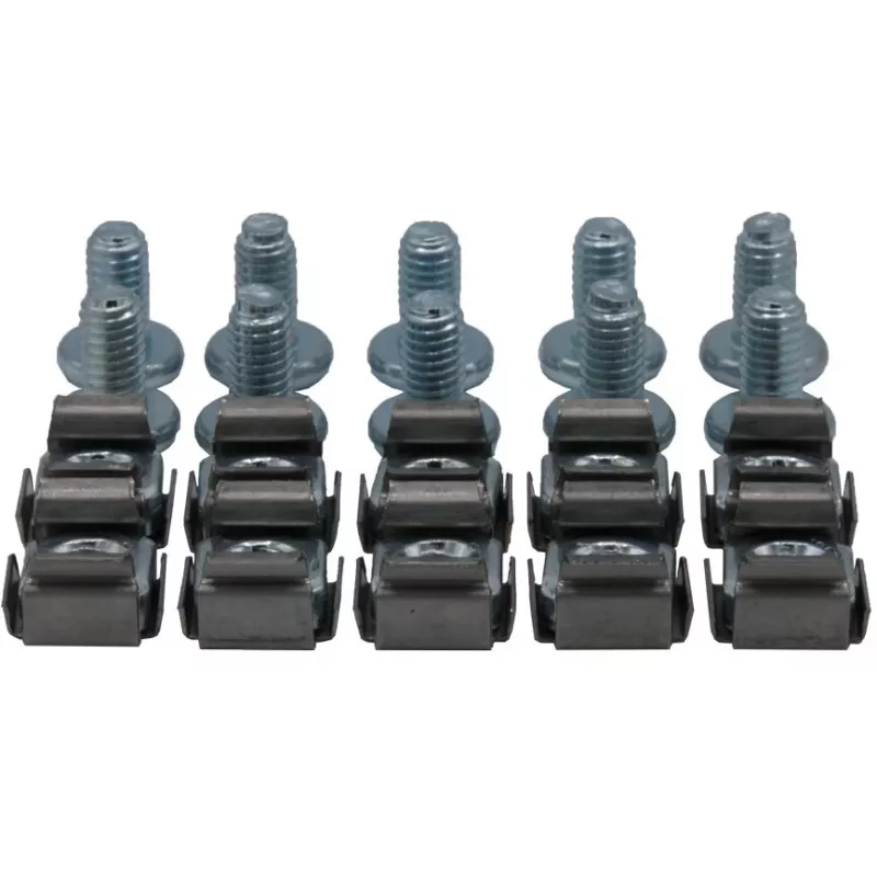 Rockstable conjunto de parafusos de cabeça cilíndrica sextavada interior M6 - montagem em rack - prateado - 10 unid. (RS19-M612)