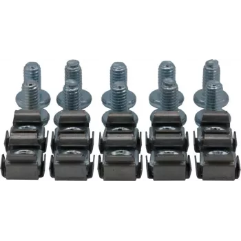 Rockstable conjunto de parafusos de cabeça cilíndrica sextavada interior M6 - montagem em rack - prateado - 10 unid. (RS19-M612)