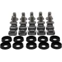 Rockstable Conjunto de parafusos Phillips M6 - Montagem em rack - Prateado - 10 unid. (RS19-M611)