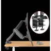 Rockstable RS-MM011B Suporte de secretária profissional para monitor duplo - Grampo/parafuso - 16 kg - 15-32 polegadas - 100x100 mm - Preto