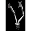 ROCKSTABLE RS-MM011W Suporte Profissional para Dois Monitores - Aperto / Passagem - 16 kg - 38,1 cm (15 polegadas) - 81,3 cm (32 polegadas) - 100 x 100 mm - Branco