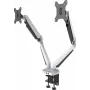 ROCKSTABLE RS-MM011W Suporte Profissional para Dois Monitores - Aperto / Passagem - 16 kg - 38,1 cm (15 polegadas) - 81,3 cm (32 polegadas) - 100 x 100 mm - Branco