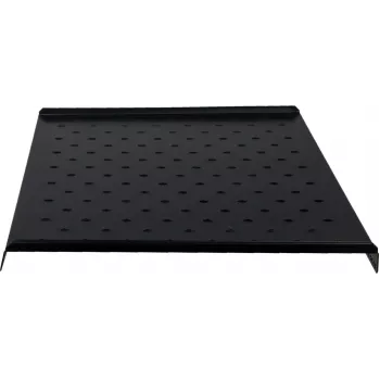 Rockstable RS19-FH612 Prateleira para rack 1U - Preto - Aço - Capacidade de carga 60 kg - Perfurada oval