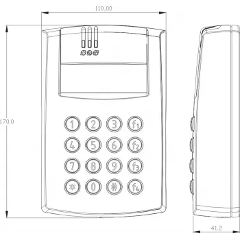 ROGER PR602LCD-DT-O controlador de acesso