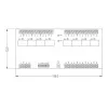 ROGER XM-8DR-BRD Módulo expansor de I/O, 8 entradas, 8 saídas de relé, RS485
