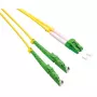 ROLINE Cabo de Fibra Ótica Duplex 9/125µm OS2 - LSH/LC - Corte APC - LSOH - Amarelo - 10 m