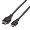 Cabo ROLINE HDMI High Speed com Ethernet, HDMI tipo A macho para Mini HDMI macho, 2 m, 11.04.5580