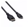 Cabo ROLINE HDMI High Speed com Ethernet, HDMI tipo A macho para Mini HDMI macho, 2 m, 11.04.5580