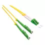 ROLINE cabo de patch de fibra ótica OS2 single-mode duplex, LSH/APC para LC/APC, 9/125µm, LSOH, amarelo, 2m