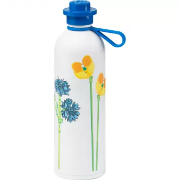 ROOM COPENHAGEN LEGO garrafa isotérmica THERMOFLASCHE WILD FLOWERS, 0,56 litros garrafa branca com motivo de flores silvestres, aço inoxidável, 1 unid. (40480803)