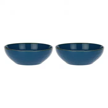 ROSE&TULIPANI Conjunto com 2 saladeiras Concerto Blu Avio - Azul-marinho, 26 cm