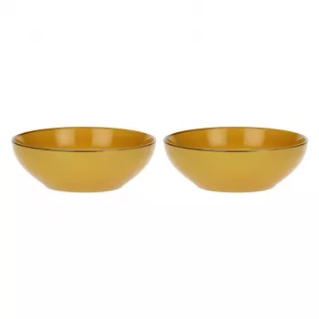 ROSE&TULIPANI Conjunto de 2 taças de salada Concerto Ocra - amarelo, 26 cm