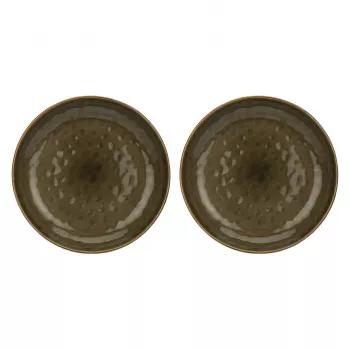 Conjunto de 2 taças redondas ROSE&TULIPANI Concerto Grigio Tortora - cinzento-castanho, 30 cm
