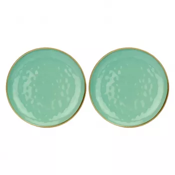 Conjunto de 2 travessas redondas ROSE&TULIPANI Concerto Verde Acqua - Mint, 32 cm