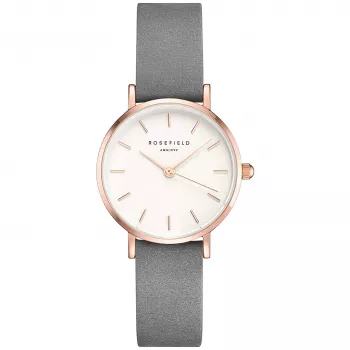 ROSEFIELD relógio de mulher 26WGR-264 - 26 mm aço inoxidável rosé, mostrador branco-creme, quartzo