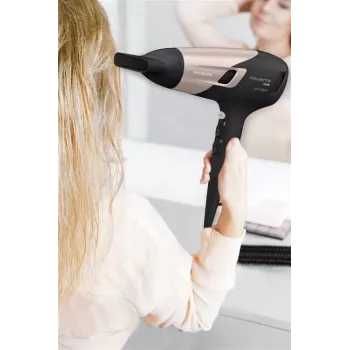 Secador de cabelo Rowenta fēns Power 2100W, preto/rosa