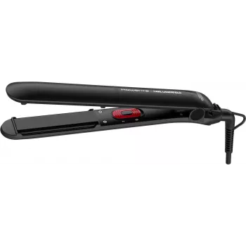 Rowenta X Karl Lagerfeld Easyliss SF161L Ferro de alisar cabelo – placas de cerâmica, 200°C, preto com detalhes rosa